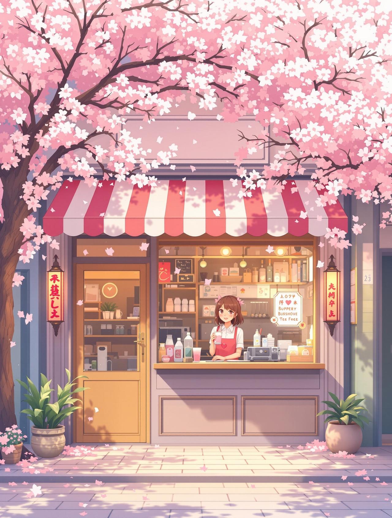 樱花奶茶店 - 3d漫画免费在线漫画